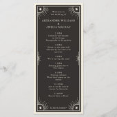 Celestial Tarot Boho Stern Hochzeitsprogramm Programm (Vorderseite)