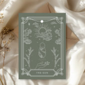 Celestial Tarot Boy Baby Shower Einladung