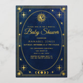 Celestial Tarot Card Kinderdusche Einladung (Vorderseite)