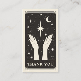 Celestial Tarot danke Ihnen kleine Visitenkarte
