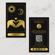 Celestial Tarot Friseur Black Gold Vielen Dank