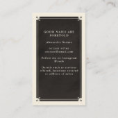 Celestial Tarot Nail Technician Visitenkarte (Rückseite)