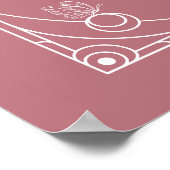 Celestial Tarot Rose Kinderdusche Begrüßungszeiche Poster (Ecke)