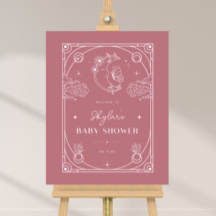 Celestial Tarot Rose Kinderdusche Begrüßungszeiche Poster