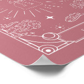 Celestial Tarot Rose Kinderdusche Favoriten Schild (Ecke)