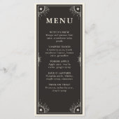 Celestial Tarot Stars Cocktail Hochzeitsmenü Programm (Vorderseite)