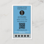 Celestial Tarot Sun Eyelash Stylist Eyebrow Logo Visitenkarte (Rückseite)