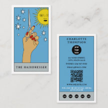 Celestial Tarot Sun Friseur Friseur Salon Logo