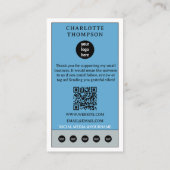 Celestial Tarot Sun Logo Vielen Dank für Ihr klein Visitenkarte (Rückseite)