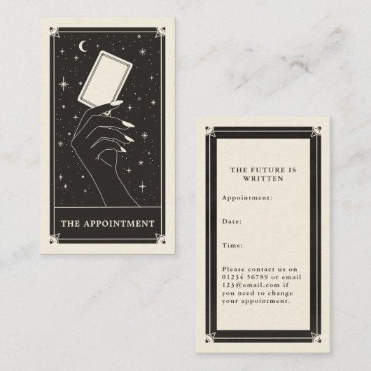 Celestial Tarot Terminkarte Visitenkarte (Vorne/Hinten)