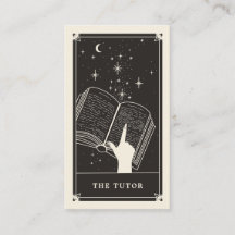 Celestial Tarot Tutor Visitenkarte