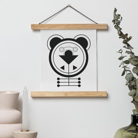 Celestial Tatsu Dragon Zodiac Wandteppich Mit Holzrahmen