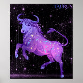 Celestial Taurus – Astrology Art Poster (Vorne)