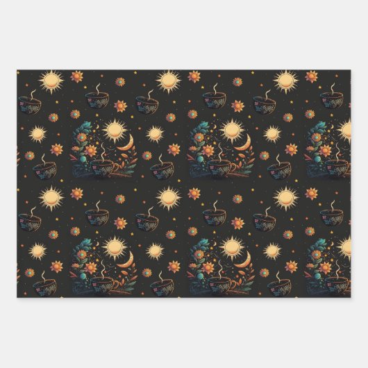 Celestial Tea Geschenkpapier Set (Vorderseite 2)