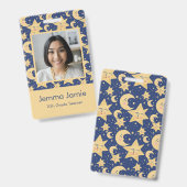 Celestial Teacher ID Abzeichen - Customizable DesB Ausweis (Vorder- & Rückseite)