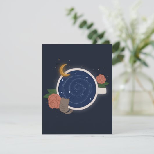 Celestial Teetasse Dankeskarte (Stehend Vorderseite)