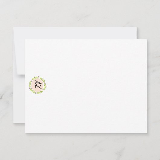 Celestial Teetasse Dankeskarte (Rückseite)