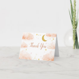 Celestial Thank You Card | Watercolor Clouds Dankeskarte