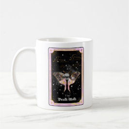 Celestial the Death Moth Tarot Card Moon Pink Kaffeetasse