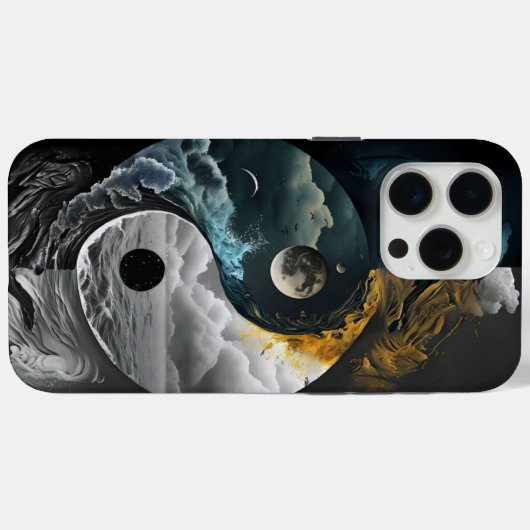 Celestial Tides phone case (Rückseite (Horizontal))