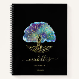 Celestial Tree of Life Sketchbook Notebook Notizblock