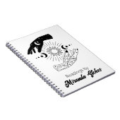 Celestial Trendy Sun & Moon Hands Tarot Journal Notizblock (Rechte Seite)