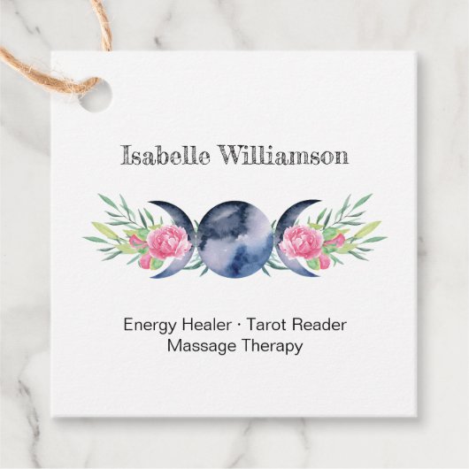 Celestial Triple Moon Goddess Metaphysische Mystik Geschenkanhänger (Vorderseite)