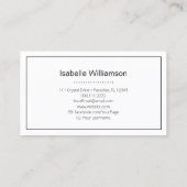 Celestial Triple Moon Goddess Metaphysische Mystik Visitenkarte (Rückseite)