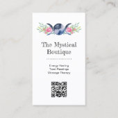 Celestial Triple Moon Goddess Metaphysischer QR-Co Visitenkarte (Vorderseite)