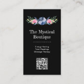 Celestial Triple Moon Goddess Metaphysischer QR-Co Visitenkarte (Vorderseite)