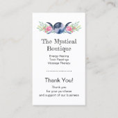 Celestial Triple Moon Goddess QR Code Danke, aber Visitenkarte (Vorderseite)