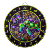 Celestial Turtle Butterfly Rustikale Wanddekoratio Dartscheibe (vorne)