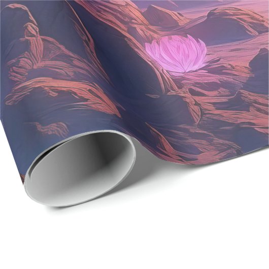 Celestial Twilight Landscape - Alien Planet Geschenkpapier (Rolleneckpunkt)