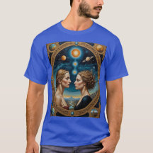 Celestial Twin Goddesses Portal Shirt