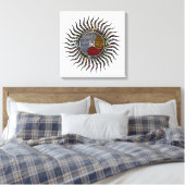 Celestial Typografy Sunshine Leinwanddruck (Insitu (Schlafzimmer))