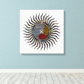 Celestial Typografy Sunshine Leinwanddruck (Insitu (Holzboden))