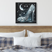 Celestial und Stiletto High Heels Leinwanddruck (Insitu (Schlafzimmer))