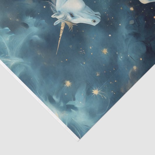 Celestial Unicorn Decoupage Seidenpapier (Detail)