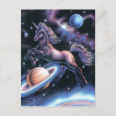 Celestial Unicorn Postkarte (Vorderseite)