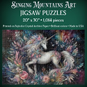 Celestial Unicorn with Botanicals Puzzle