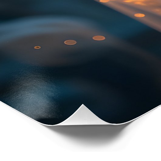 Celestial Veiled Portrait Poster (Ecke)