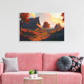 Celestial Village Leinwanddruck (Insitu (Wohnzimmer))