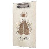 Celestial Vintag Luna Moth Butterfly Clipboard Klemmbrett (Links)