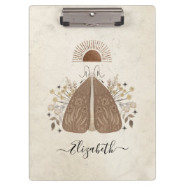 Celestial Vintag Luna Moth Butterfly Clipboard Klemmbrett