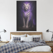 Celestial Violet Lightning Tiger – Silent Storm Gu Leinwanddruck (Insitu (Schlafzimmer))
