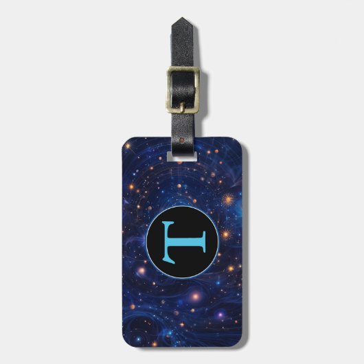 Celestial Vortex Gepäckanhänger (Vorderseite vertikal)