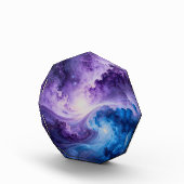 Celestial Vortex: Indigo und Amethyst Fotoblock (Rechts)