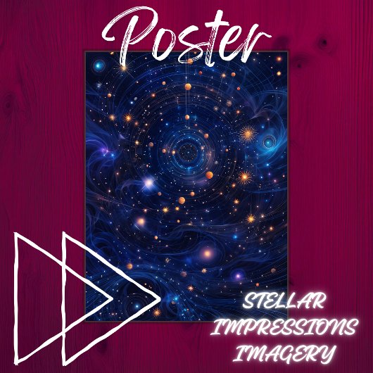 Celestial Vortex Poster