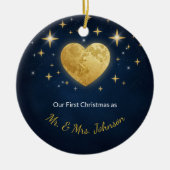 Celestial Vows Personalized Wedding Ornament (Vorne)