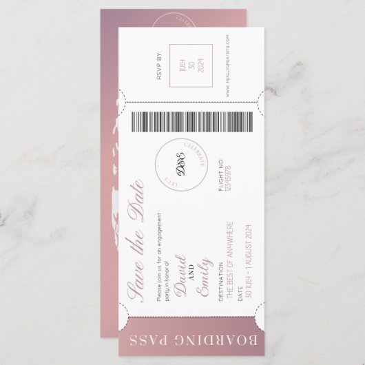 Celestial Voyage: David & Emily's verzaubernde Dus (Vorne/Hinten)